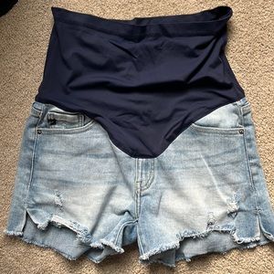 Pinkblush maternity jean shorts